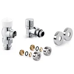Набор термостатический для радиатора осевой Royal Thermo Design Pro 15 мм М30х1,5 (Хром) 1