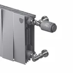 Набор термостатический для радиатора осевой Royal Thermo Design Pro 15 мм М30х1,5 (Хром) 2